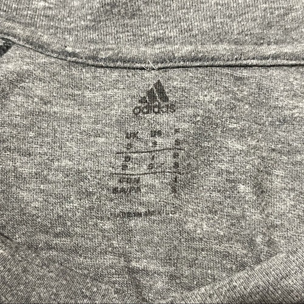 adidas grey v neck eastern conference t shirt - Picture 5 of 6